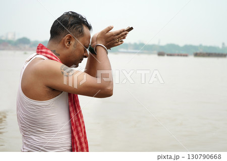 Rituals on the banks of Ganga Rituals on the banks of Ganga 130790668