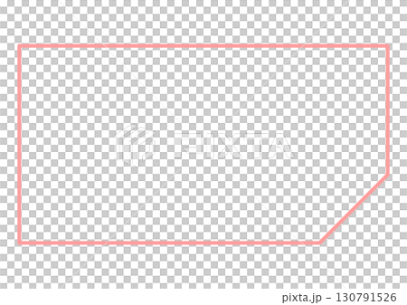 Rectangular frame with cut corners Rectangular frame with cut corners 130791526