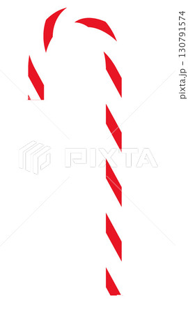 クリスマス素材_ステッキ 130791574