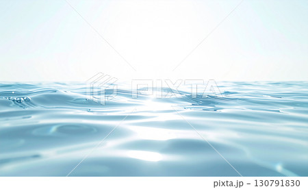 キラキラした水面のクローズアップ 130791830