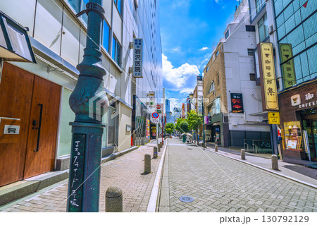 日本の東京都市景観 エスプラナード赤坂の愛称で親しまれている区道や商店街などを望む 日本の東京都市景観 エスプラナード赤坂の愛称で親しまれている区道や商店街などを望む 130792129