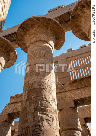 Ancient ruins of Karnak Temple in Luxor, Egypt 130792193