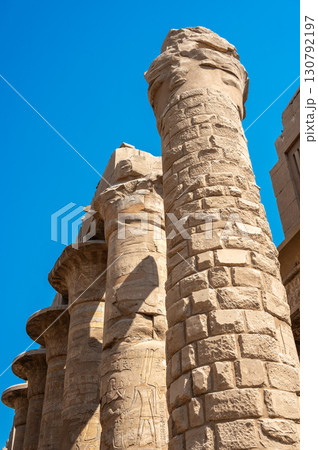 Ancient ruins of Karnak Temple in Luxor, Egypt 130792197
