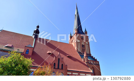 Szczecin, Poland. 16 July 2025. Historical capital of Western Pomerania, lies on the bank of the Odra River. Landscape view on city and the Odra River. Szczecin, Poland. 16 July 2025. Historical capital of Western Pomerania, lies on the bank of the Odra River. Landscape view on city and the Odra River. 130792880