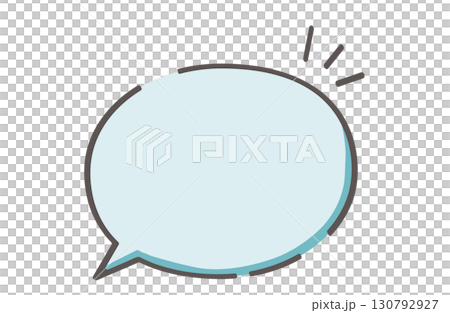 A hand-drawn style speech bubble that inspires something 130792927