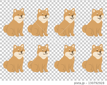 可愛的柴犬插畫集 130792928