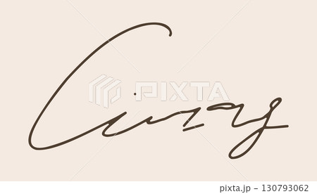 Fake autograph hand drawn signature doodle sketch free hand pen sign. Ink name sample for contract, certificate, scribble line font. 130793062