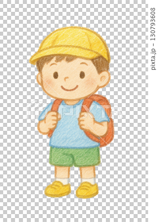 背著背包的男孩 背著背包的男孩 130793608