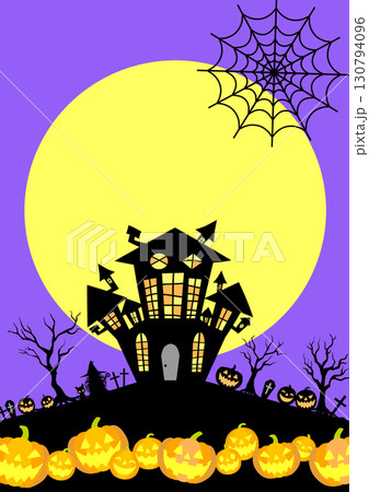 不気味なハロウィンの背景イラスト 不気味なハロウィンの背景イラスト 130794096
