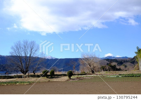 春の作付けを待つ農耕地 【相模原市津久井 2月】 春の作付けを待つ農耕地 【相模原市津久井 2月】 130795244