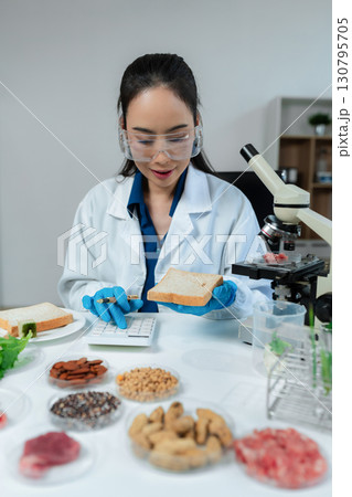 Nutrition specialists, exploring innovations in nutrition, psychiatry, and health science research. 130795705