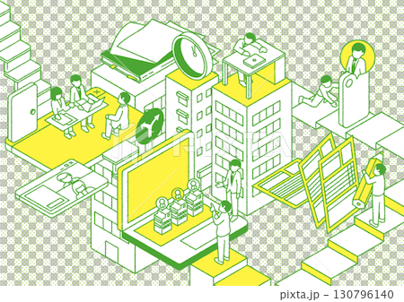 工作變動圖示（綠色版） 130796140