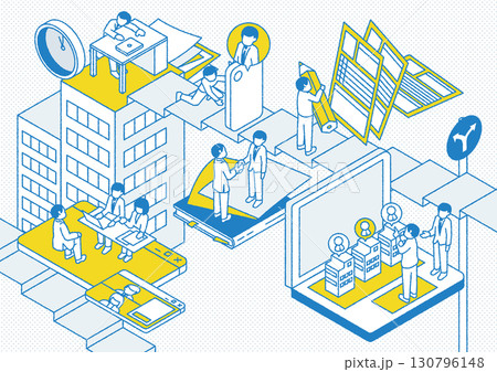 転職のイメージビジュアル 転職のイメージビジュアル 130796148