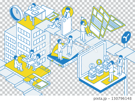 転職のイメージビジュアル 転職のイメージビジュアル 130796148