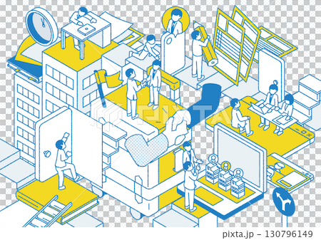 転職のイメージビジュアル スーツケースver 130796149