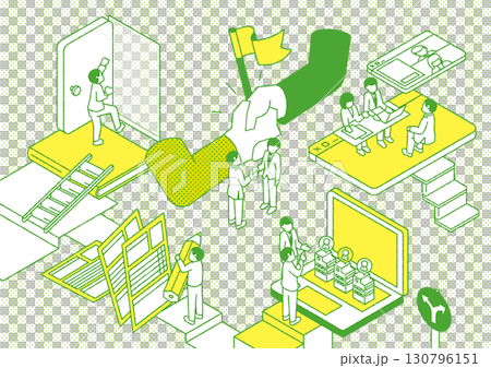 キャリアについてのイメージイラスト 130796151