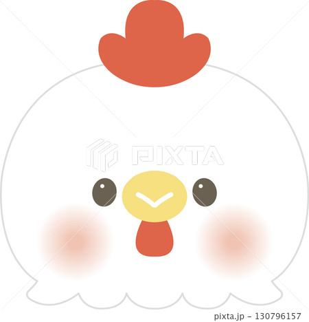 かわいい干支の動物イラスト_鳥_酉のイラスト素材 [130796157] - PIXTA