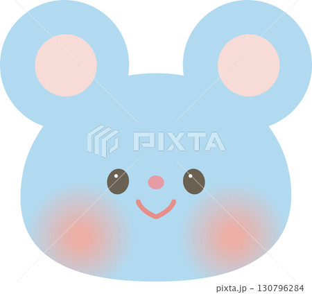 かわいい干支の動物イラスト_ねずみ_子 かわいい干支の動物イラスト_ねずみ_子 130796284