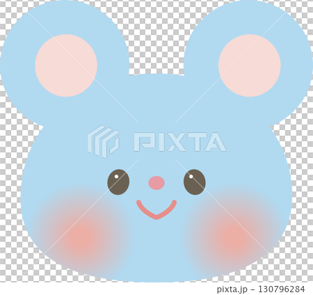 可愛的十二生肖動物插畫_老鼠_兒童 130796284