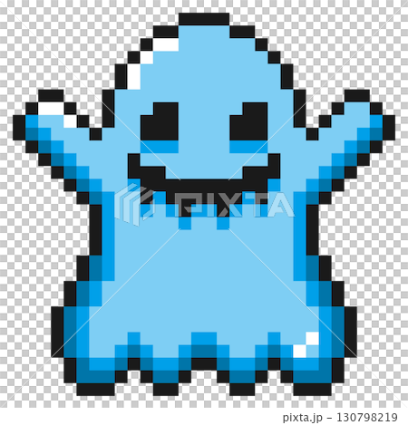 ドット絵キャラクター ハロウィンゴースト (4) ドット絵キャラクター ハロウィンゴースト (4) 130798219