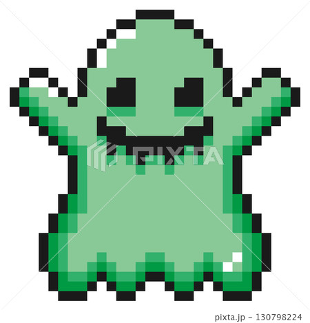 ドット絵キャラクター ハロウィンゴースト (7) ドット絵キャラクター ハロウィンゴースト (7) 130798224