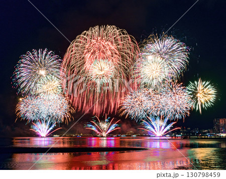 Firework in summertime in Taiwan. Firework in summertime in Taiwan. 130798459
