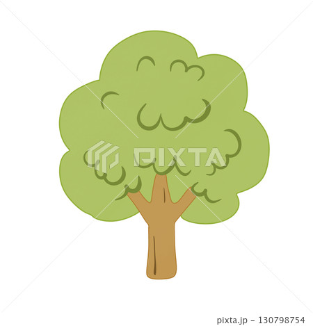 Green tree with Ozone day 130798754