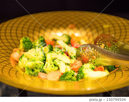 People hand grab delicious asian food in hotel seminar room food and drink 130799504