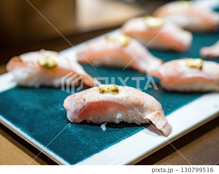delicious Sushi in buffet restaurant delicious Sushi in buffet restaurant 130799516