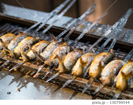 grilled seafood in buffet restaurant grilled seafood in buffet restaurant 130799544