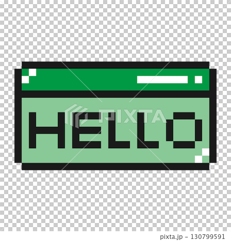ドット絵小物 ミニブラウザ HELLO (5) 130799591