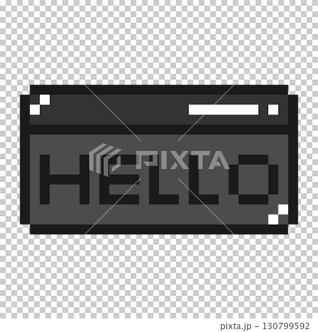 ドット絵小物 ミニブラウザ HELLO (6) 130799592