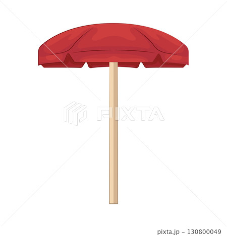 Illustration of beach umbrella  130800049