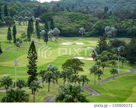 landscape view of golf course in Taiwan. 130800272