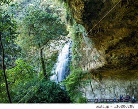Nantou, Taiwan - October 18 : Beautiful view of Songlong Waterfall at Sun-Link-Sea Vacation Resort on October 18,2024 in Nantou, Taiwan. Nantou, Taiwan - October 18 : Beautiful view of Songlong Waterfall at Sun-Link-Sea Vacation Resort on October 18,2024 in Nantou, Taiwan. 130800299