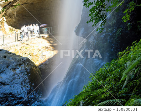 Nantou, Taiwan - October 18 : Beautiful view of Songlong Waterfall at Sun-Link-Sea Vacation Resort on October 18,2024 in Nantou, Taiwan. Nantou, Taiwan - October 18 : Beautiful view of Songlong Waterfall at Sun-Link-Sea Vacation Resort on October 18,2024 in Nantou, Taiwan. 130800331