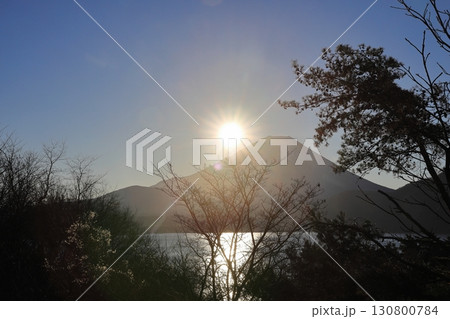 本栖湖からの初日の出 本栖湖からの初日の出 130800784