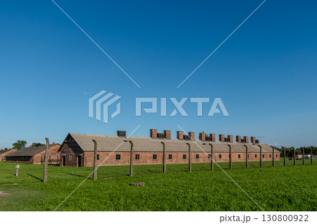 Auschwitz Birkenau Concentration and Extermination Camp. barracks Auschwitz Birkenau Concentration and Extermination Camp. barracks 130800922