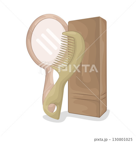Illustration of Comb and mirror  130801025