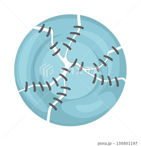 Illustration of Broken plate  130801197