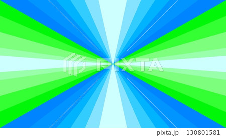 幾何学模様　放射状　三角形　ブルー　グリーン　水色 130801581
