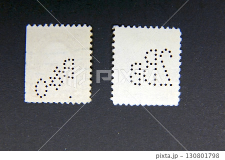 Exploring Unique Ornate Perforations on Postage Stamps From a Philatelic Collection 130801798