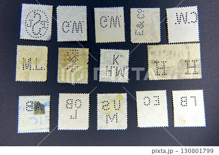 Exploring Perfins in Stamp Collecting: Intricate Designs and Their Historical Significance 130801799