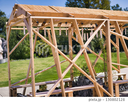 キャンプ場にある、アウトドアチェア 130802128