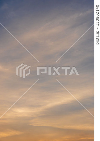 夏の空　夕暮れの時の空と雲177 130802140