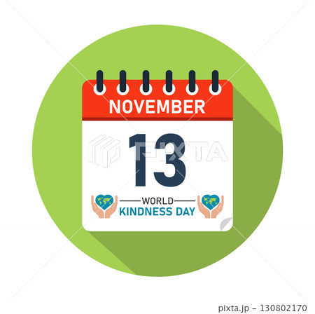 World Kindness Day November 13 Calendar Graphic Design 130802170