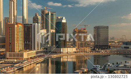 The rhythm of the city of Dubai aerial timelapse The rhythm of the city of Dubai aerial timelapse 130802725