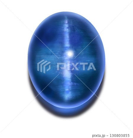 青いトルマリンキャッツアイ、オーバル型の輝く天然石、オーバルカボションの裸石、ブルーののルース 青いトルマリンキャッツアイ、オーバル型の輝く天然石、オーバルカボションの裸石、ブルーののルース 130803855