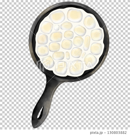 Watercolor clip art hand drawn marshmallow watercolor 130803882