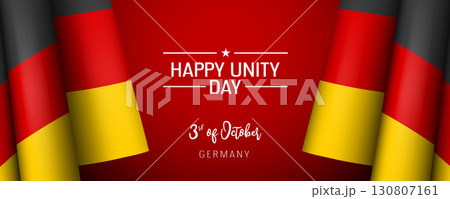 Germany unity day vector banner, greeting card 130807161